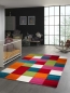 Preview: Kinderteppich Karo Muster Multicolour