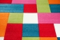 Preview: Kinderteppich Karo Muster Multicolour