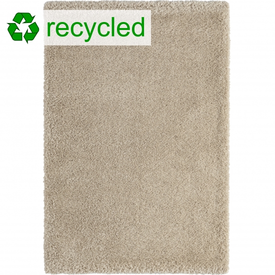 Recycle Flauschteppich in beige