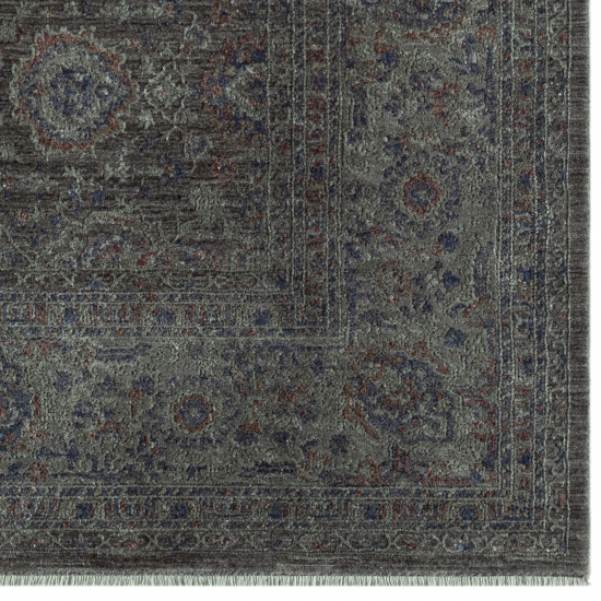 Teppich Orientalisch Blumen Ornamenten grün blau