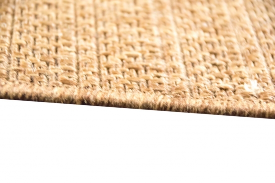 Teppich Sisal Optik Karo Design Braun Beige