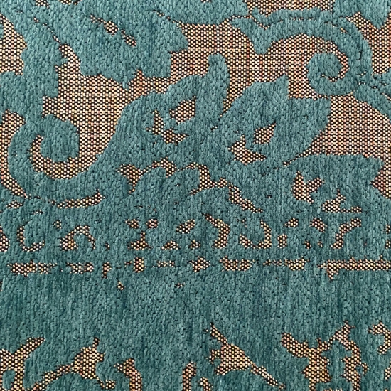 Marokkanischer Teppich blau goldene Ornamente