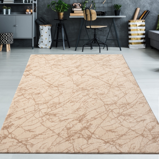 Marmor Teppich Abstrakt in beige