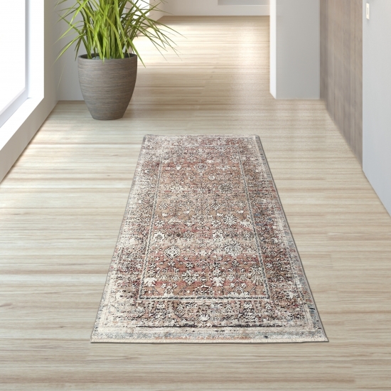 Orientalischer Teppich in creme braun