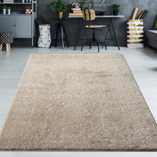 Teppich Flauschiger Shaggy beige