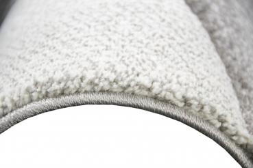 Designer Teppich mit Tropfen Muster in Grau Creme Gelb