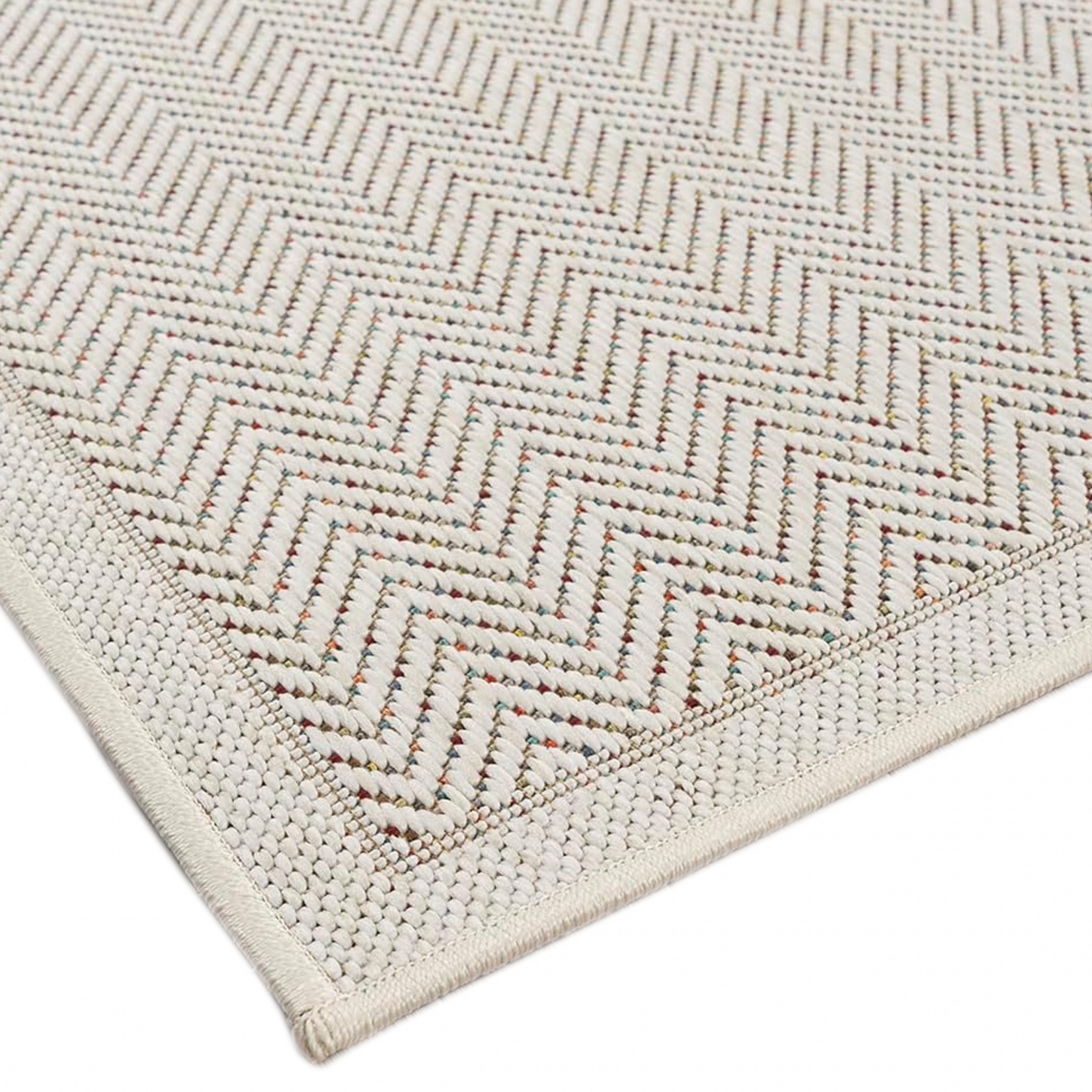 In-Outdoor Teppich wetterfest pflegeleicht modern in creme grau