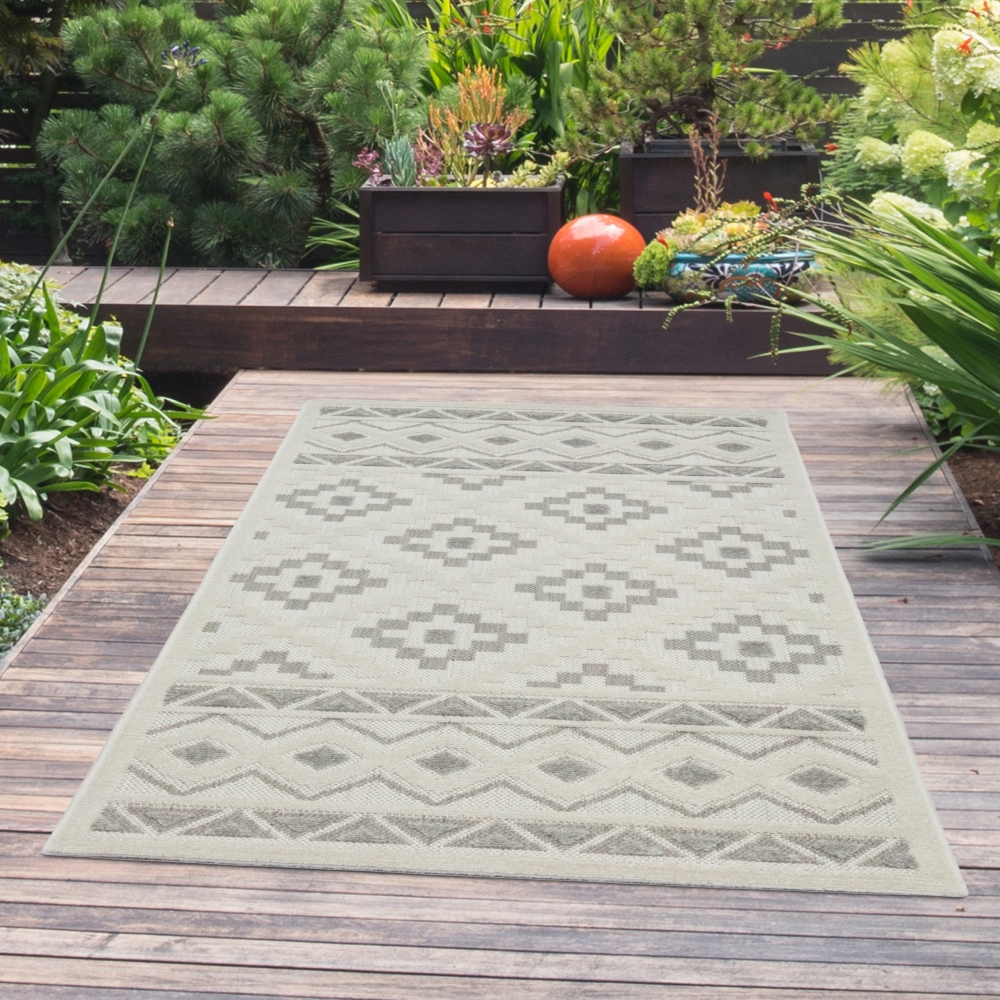 In- & Outdoor Sisal Teppich creme