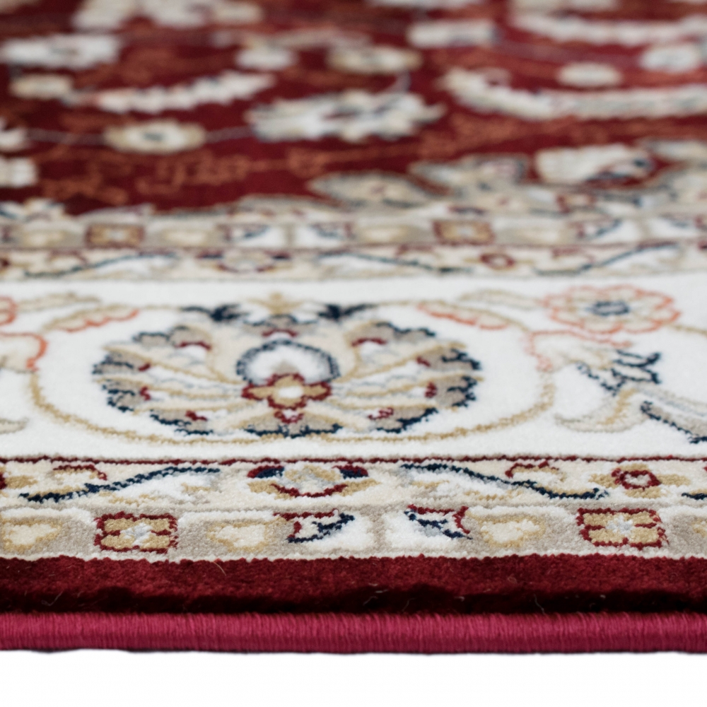 Orientalischer Teppich in Creme & Rot